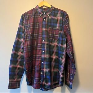 NWOT | Simons le 31 plaid button down shirt